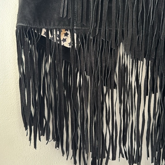 Forever 21 Black Fringe Vest - Picture 8 of 8